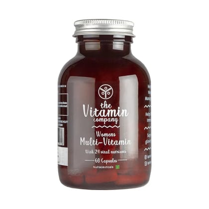The Vitamin Company Women Multivitamin with 24 Vital Nutrients Capsules For Weight Management Supports Immunity and Glowing Skin, Zinc, Vitamin C, Vitamin B12 Folic Acid and More. 60 Capsule