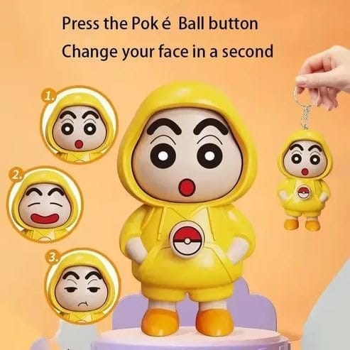 Mood Swings Keychain – Cute Face Changing Doll, Anime Cartoon Keychain, Expressive Flip Emotion Keyring for Men, Women, Teens – Unique Gift for Anime Lovers