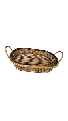 Handmade Cane Tray with Handles Handmade Cane Tray with Handles