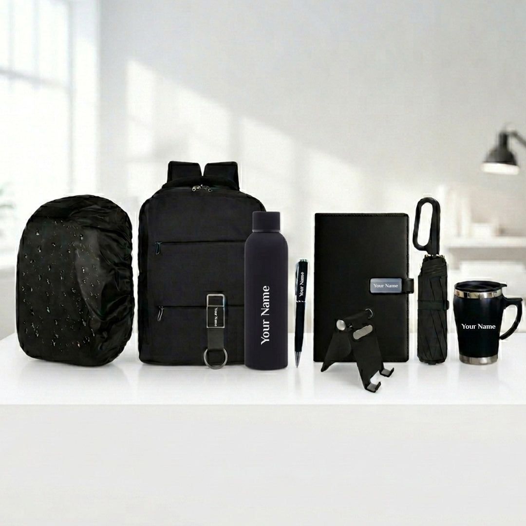 Executive Black Edition 9-in-1 Personalized Gift Combo
