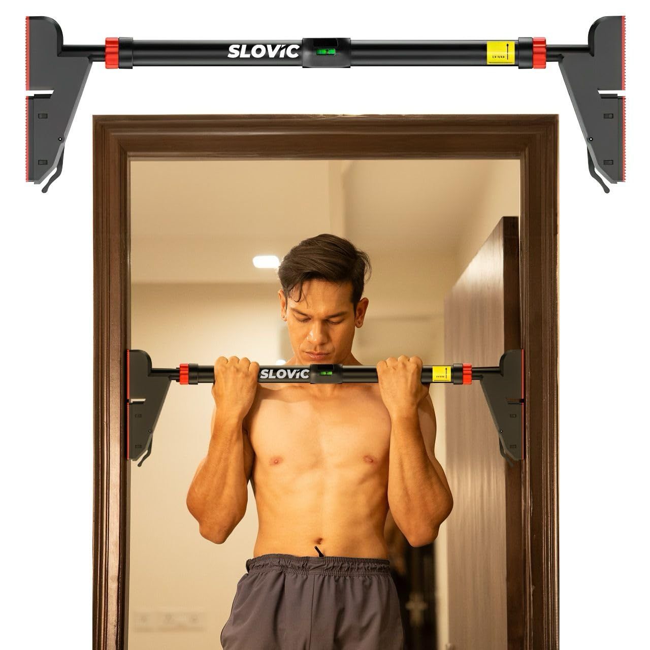 Slovic Heavy Duty Pull Up Bar For Home- 300 Kg