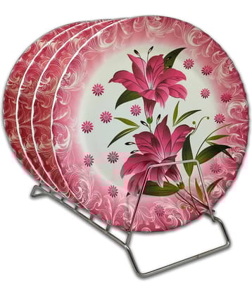 Inpro 4 Pcs Melamine Multi Color Full Plate