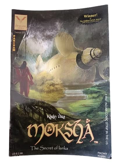 Karan Vir's MOKSHA The Secret of Lanka - By Padhy Khan Comics Book New Edition 2023 [Perfect Paperback] Padhy Khan and Karan Vir Arora