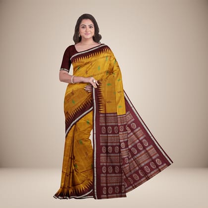 Traditional Motif Bomkai Silk Saree