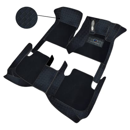 Autofurnish 9D Luxurious Custom Fitted Car Mats For Maruti Alto K-10 2022-Black Black
