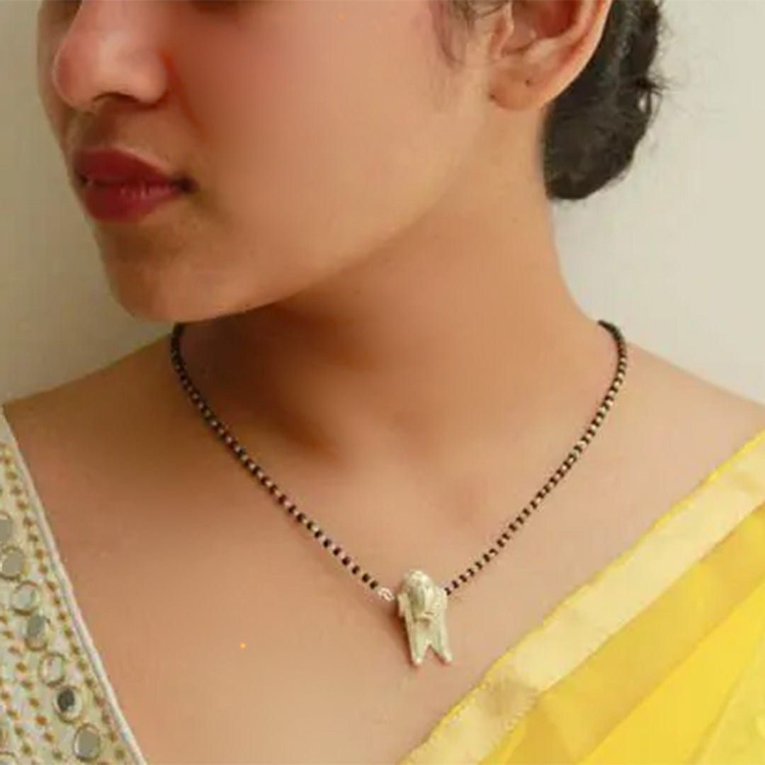 Thennamara Thoppai Design Silver Mangalsutra-Gold Plated