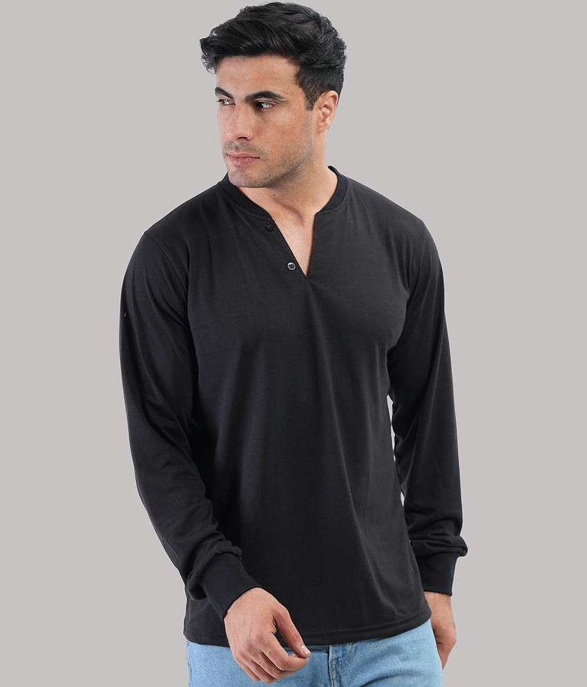 Forbro Pack of 1 Cotton Regular Fit Men's T-Shirt ( Black )