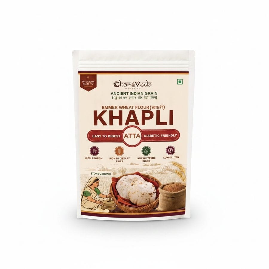 KHAPLI ATTA (EMMER WHEAT) - 1 kg - i Packet of Khapli Atta (1 KG)