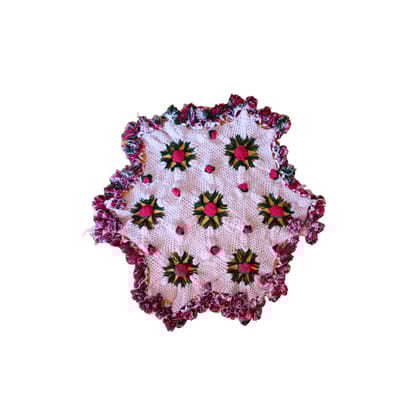 Moonj Craft Wall Hanging Plate with Weaving Art for Home and Office Decoration (9 inch)