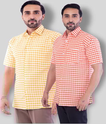 DESHBANDHU DBK - Multicolor Cotton Regular Fit Men's Casual Shirt (Pack of 2 )