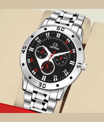 Septem Silver Stainless Steel Analog Men's Watch