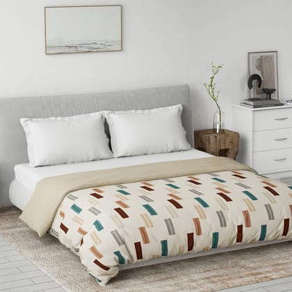 DDECOR - Primary Collection 100% Cotton Stripes Pattern VOIL Queen Dohar |229 CM X 254 CM| - Brown