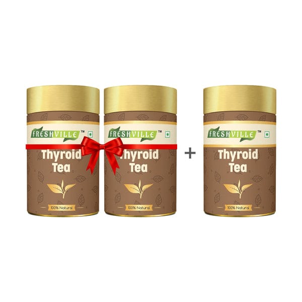 Freshville Thyroid Tea 45 Days Pack Supports Thyroid Health with Herbs 150gram