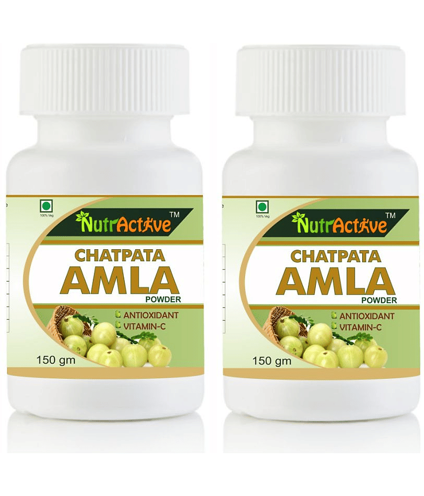 NutrActive Chatpata Amla Powder | Amla Churan| Amla Pachak | For Constipation, Improve Digestion, Improve Immunity, 300 gm Pack of 2