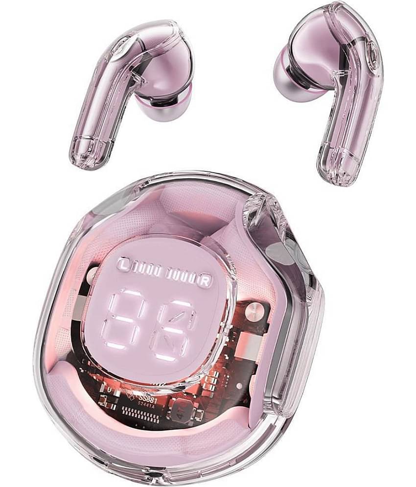 Neo ULTRAPOD PRO Bluetooth True Wireless (TWS) On Ear 6 Hours Playback Active Noise cancellation IPX4(Splash & Sweat Proof) Pink