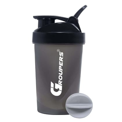 GROUPERS SWSD Duffel Bag l Gym Bags lWrist Band Support l Gym Gloves l Gym Shaker Bottle-400 ML (Black)