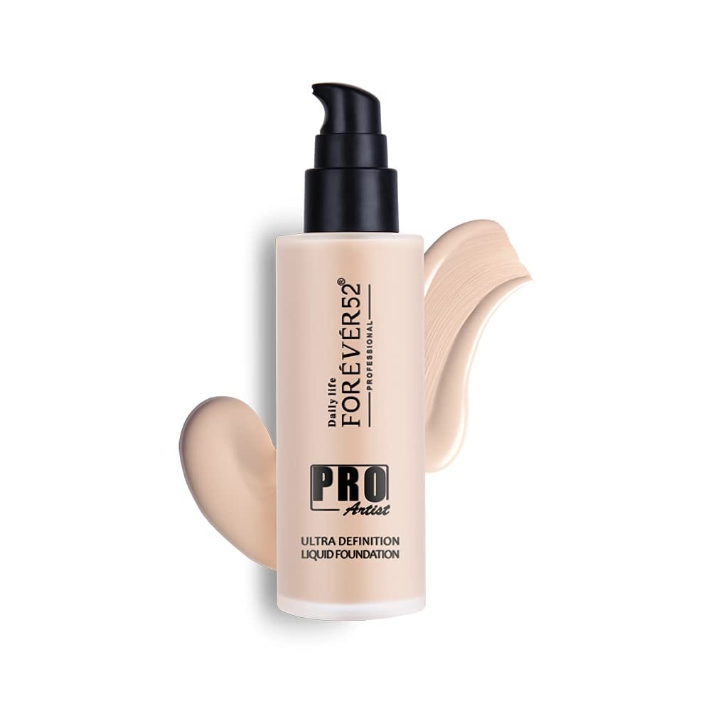 Daily Life Forever52 Pro Artist Ultra Definition Liquid Foundation|High-Pigment, Full Coverage, 24-Hour Wear, Waterproof & Sweatproof, Lightweight Hydrating, Oil-Free Formula Daily Life Forever52 Pro Artist Ultra Definition Liquid Foundation|High-Pigment