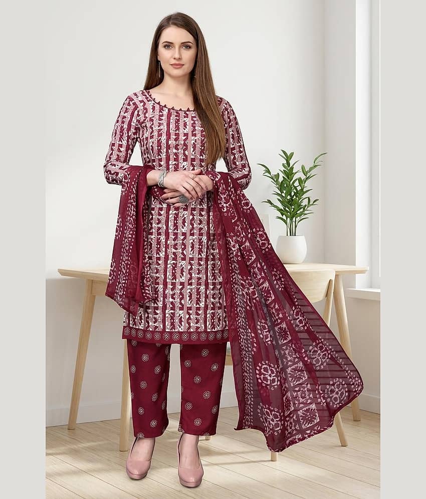 Kashvi Sarees Women's Crepe Unstitched Salwar Suit