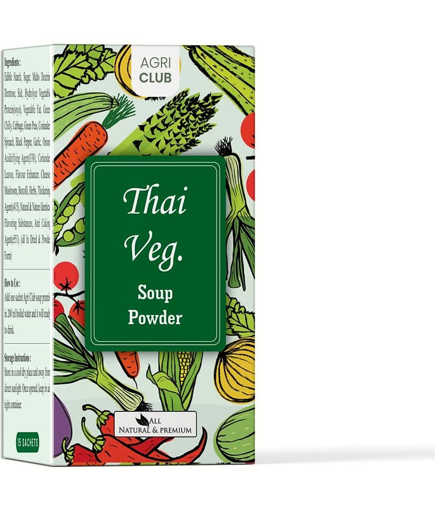Agri Club Thai Veg. Soup Powder Instant Mix 15 Sachets 225 gm
