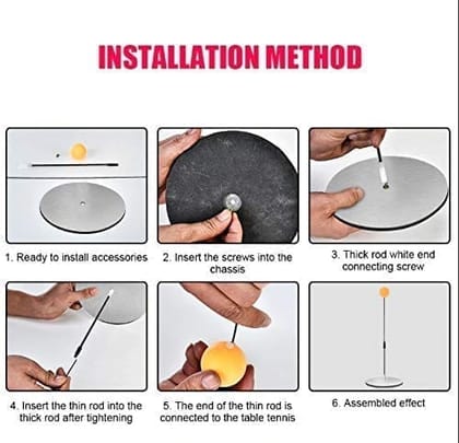 Chocozone Indoor Table Tennis Trainer for Adults Teenagers Kids Sports Toys for 4 5 6 8 Years Old Toys for Kids (Wooden)