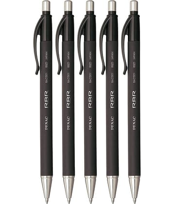 Penac RBR Retractable Ball Pen black, 0.7mm