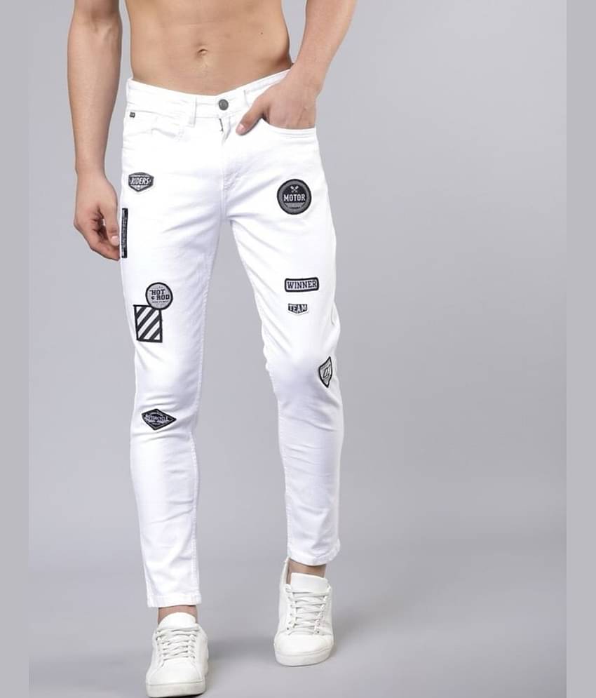 Star4well Slim Fit Basic Men's Jeans - White ( Pack of 1 )