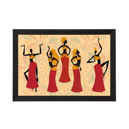 Tribal Theme Satin Matt Texture UV Art Painting