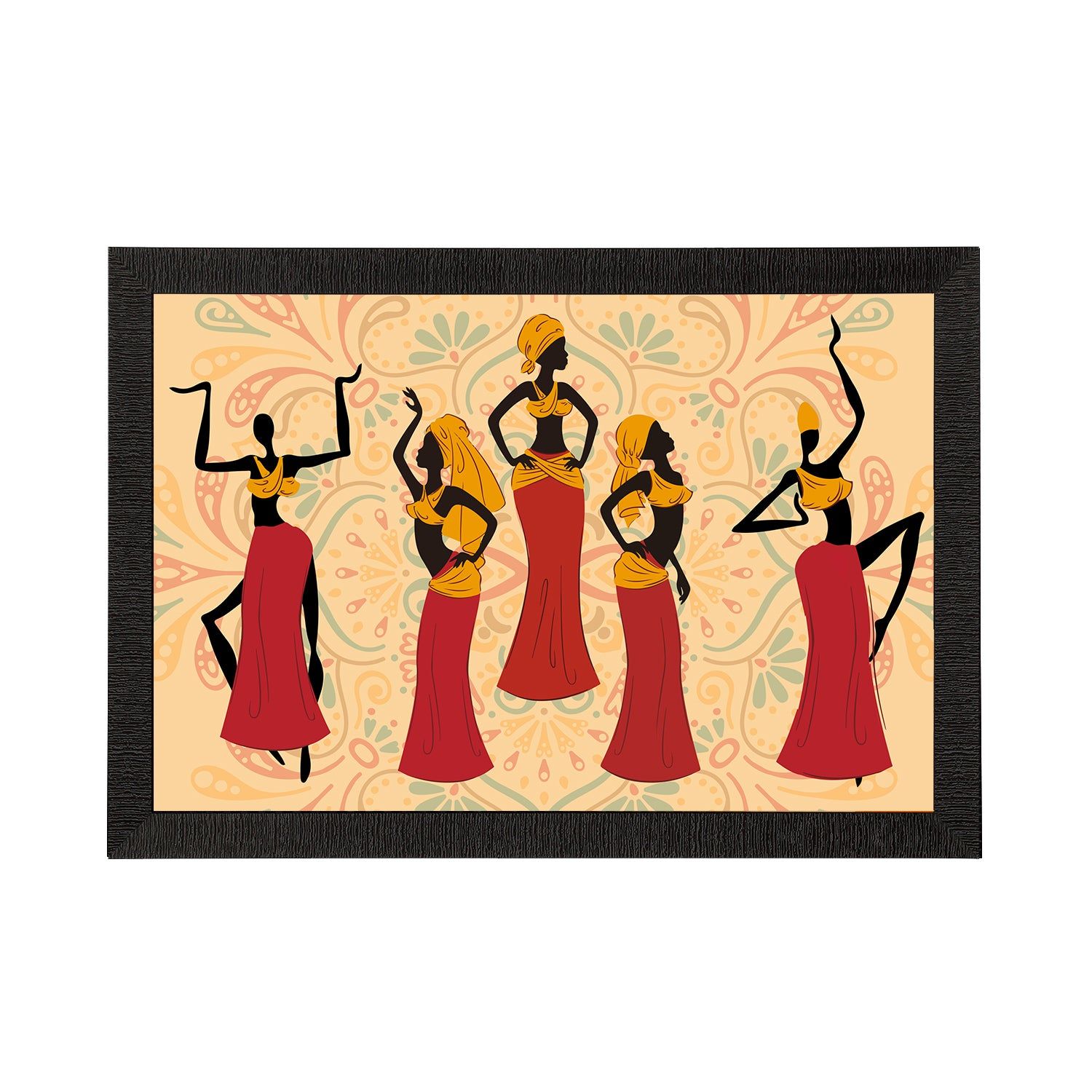 Tribal Theme Satin Matt Texture UV Art Painting