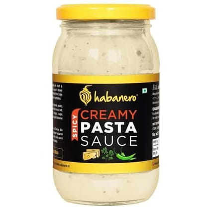 Habanero Creamy White Pasta Sauce - Cheese Sauce, 350 gm