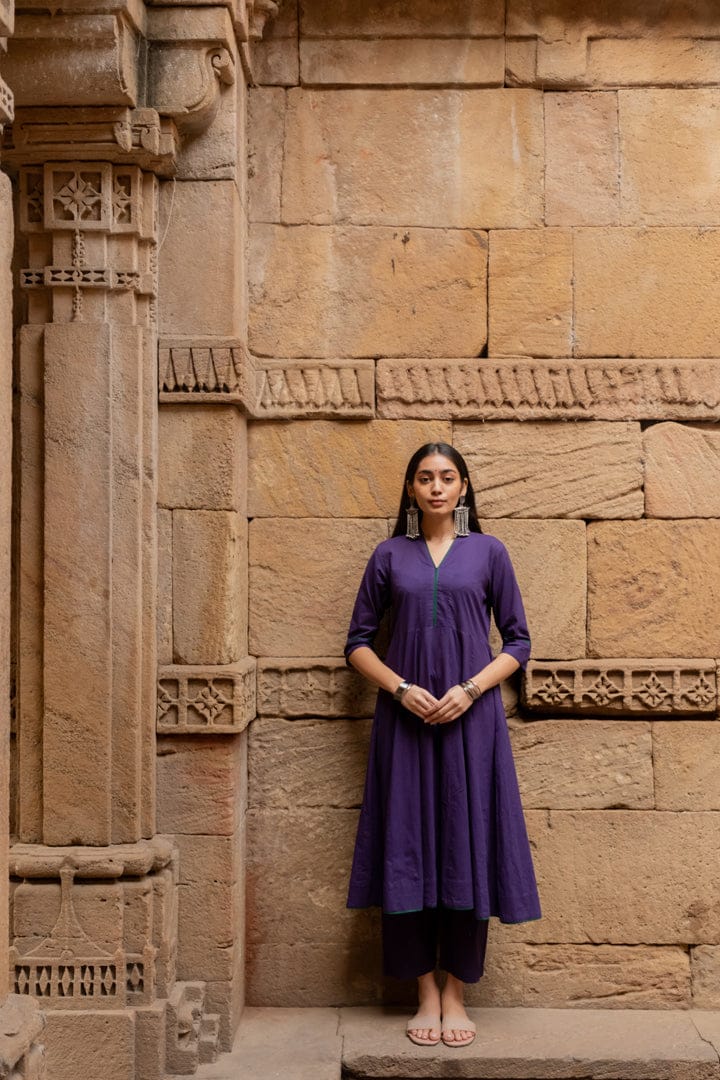 Purple grape kurta set-S