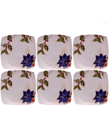 Carnival 6 Pcs Melamine Multi Color Half Plate