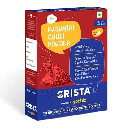 CRISTA Kashmiri Chilli Powder, 100 gm CRISTA Kashmiri Chilli Powder, 100 gm