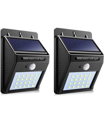 ZESTRUM 1W Solar Outdoor Wall Light ( Pack of 2 )