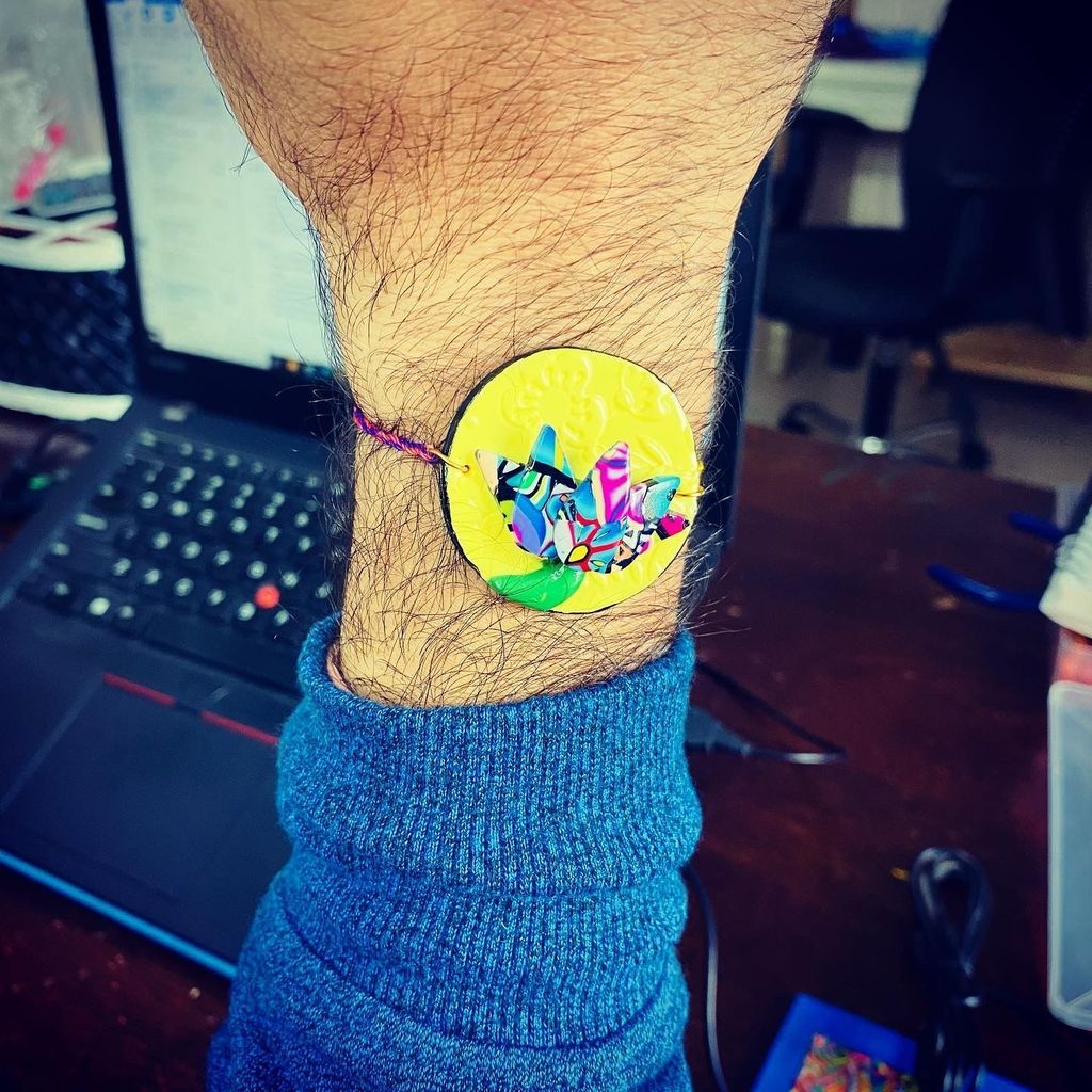 Lotus Clay Rakhi - 1 piece