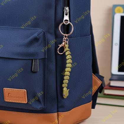 Vinglits Fantasy Shelf 3D Printed Keychains – Articulated Animal Toys, Pocket-Friendly Keyrings, Stress Relief Desk Toys for Kids & Adults, Collectible Accessories (Basilisk - Twisty, Medium)