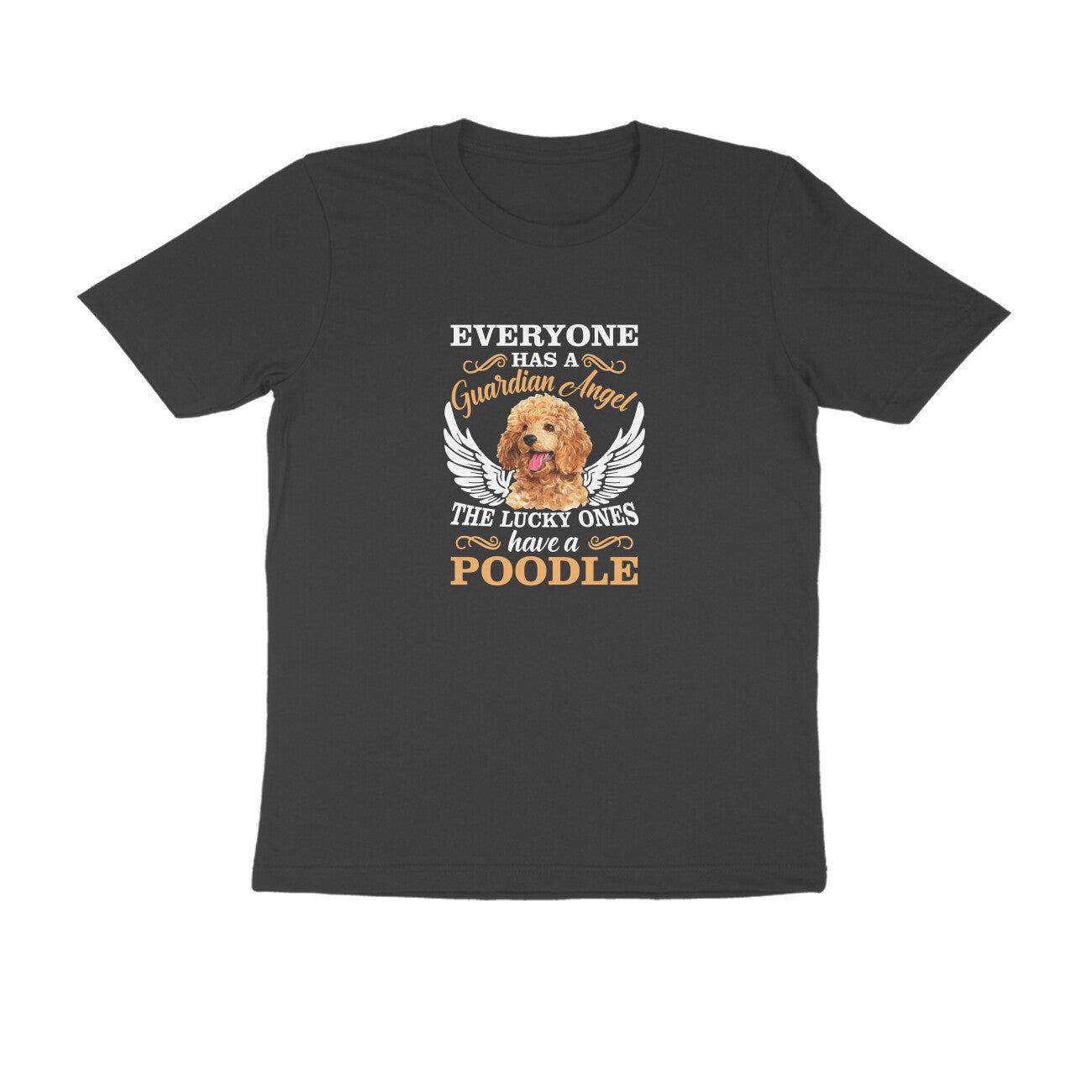 Round Neck T-Shirt (Men) - Angelic Poodle (8 Colours)