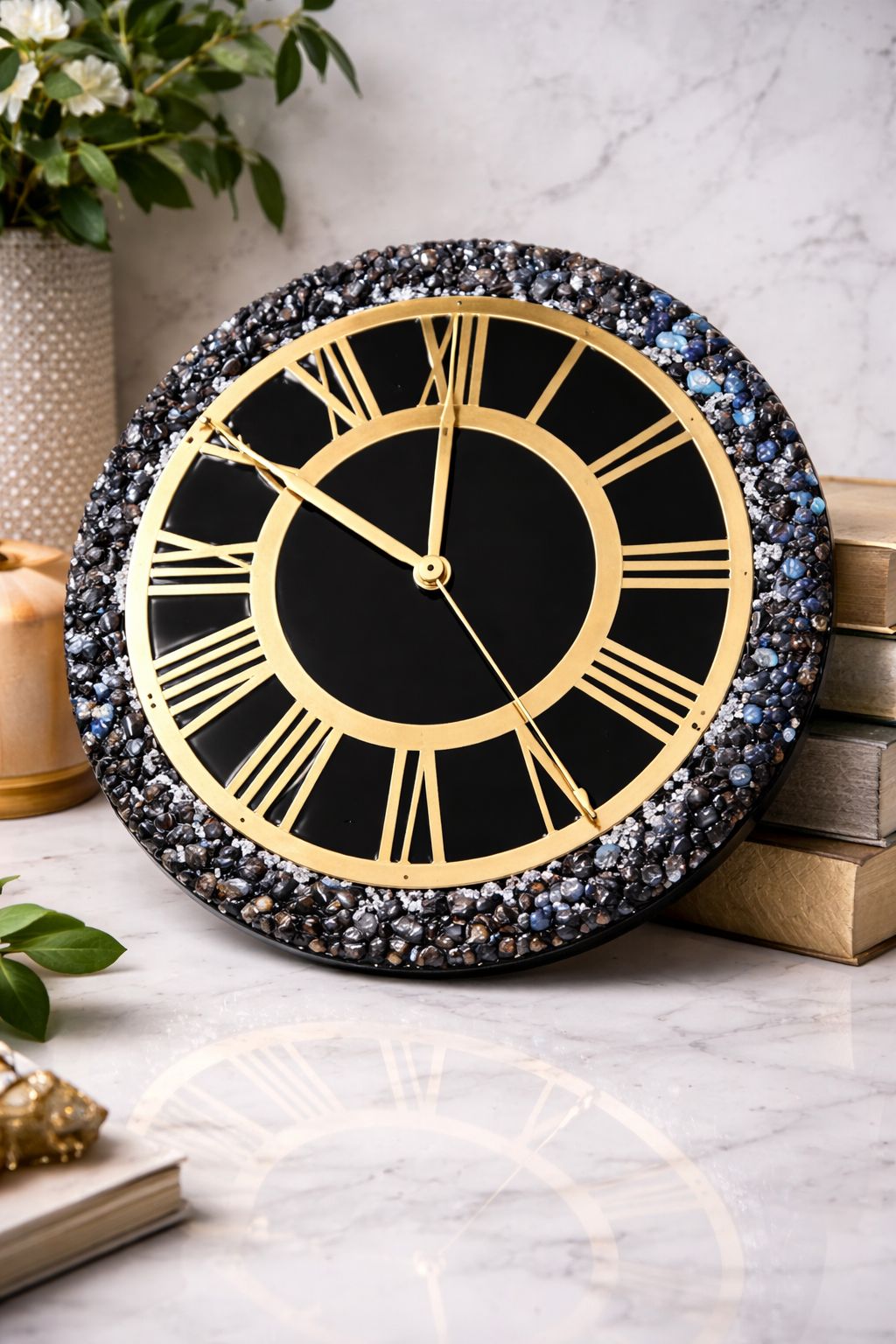 Resin handmade wall clock