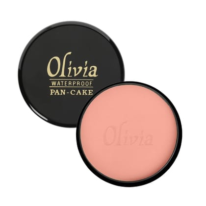 Olivia Pan Cake 100% Waterproof 25g | Full Coverage Makeup Base | Smudge-Proof & Sweat-Resistant | Long-Lasting Velvety Finish | Hides Blemishes | For All Skin Types | Bronze Glow - 22 Olivia Pan Cake 100% Waterproof 25g | Full Coverage Makeup Base | Smu