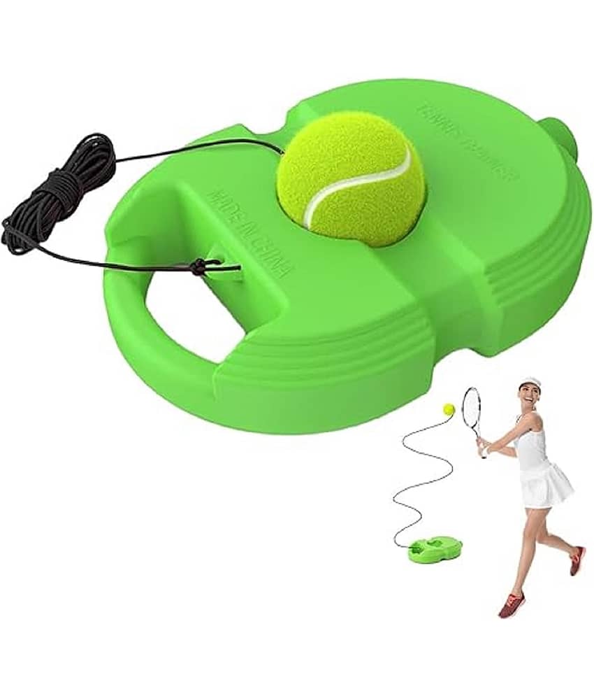 FEDIFU  Tennis Trainer Rebound Ball with String Solo Tennis Trainer Set Self Tennis Practice Ball with String Cricket Trainer Rebound Ball with Rope Fill Sand or Water