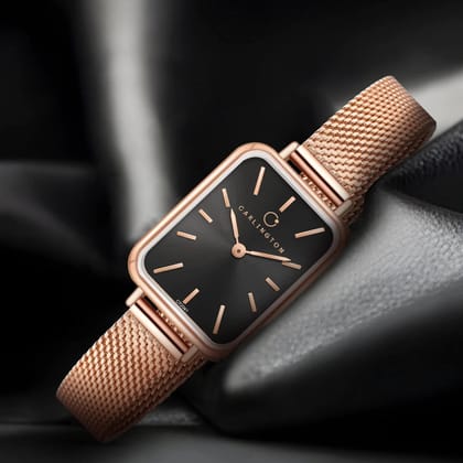 Iconic 2041 Black Analog Womens Watch