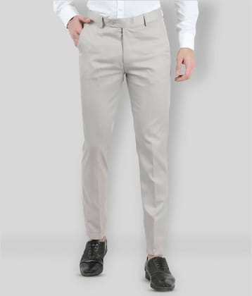 VEI SASTRE Light Grey Slim Formal Trouser ( Pack of 1 )