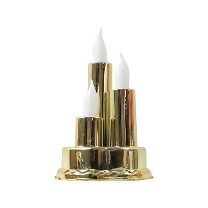 LED Flameless Candle LampTriple Candle Design (1 Pc)
