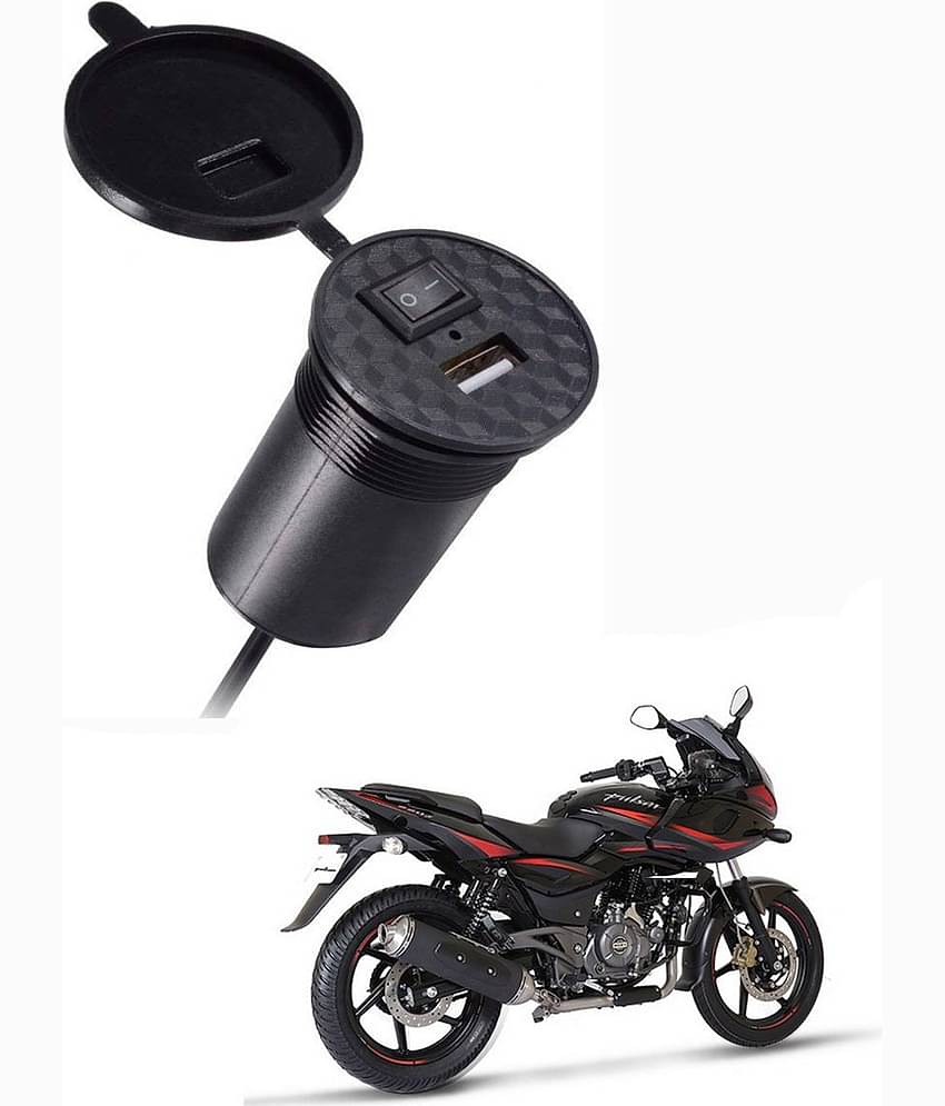 Bajaj All Bike Model Black USB  Bike Charger