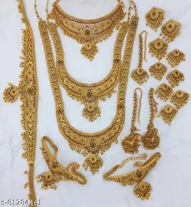 Elegant SRI SRINIVASA ROLDGOLD Jewellery Set