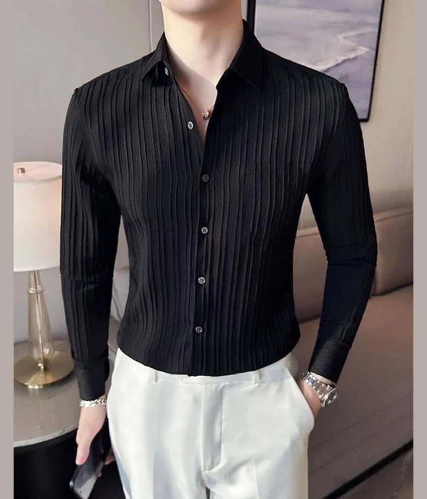 Bluedove Poly Cotton Regular Fit Solids Full Sleeves Men's Casual Shirt - White ( Pack of 1 )