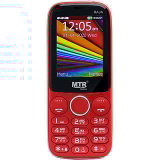 MTR Raja Dual Sim,2.4 Display, Full Multimedia, Bright Torch, 3000 Mah Battery,Big Sound, Auto Call Record, Mobile Phone