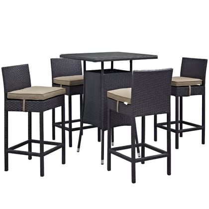 Patio Bar Chairs and Table Set For Outdoor And Indoor