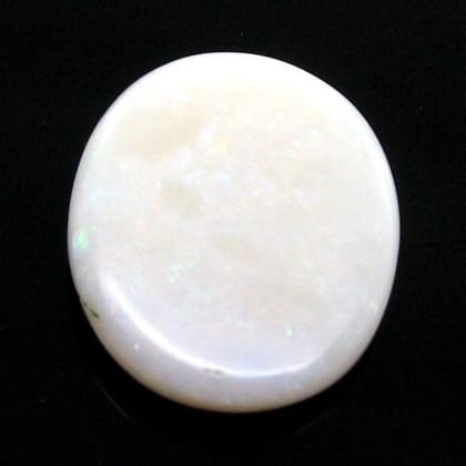 Certified 10.29Ct Natural Untreated White Opal Oval Cabochon Gemstone
