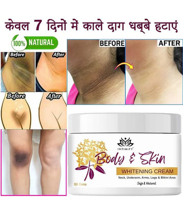 Intimify Body whitening cream, skin brightening cream, skin shine, body whitening cream, 50 gms