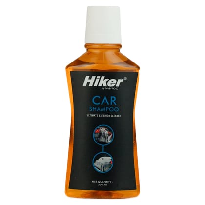 Hiker by Varroc Car Shampoo (500 ML) | High Concentration Shampoo Produces Thick Foam | Remove Dirt, Stains & Provides Long-Lasting Shine | Safe On Car Paint | pH Neutral